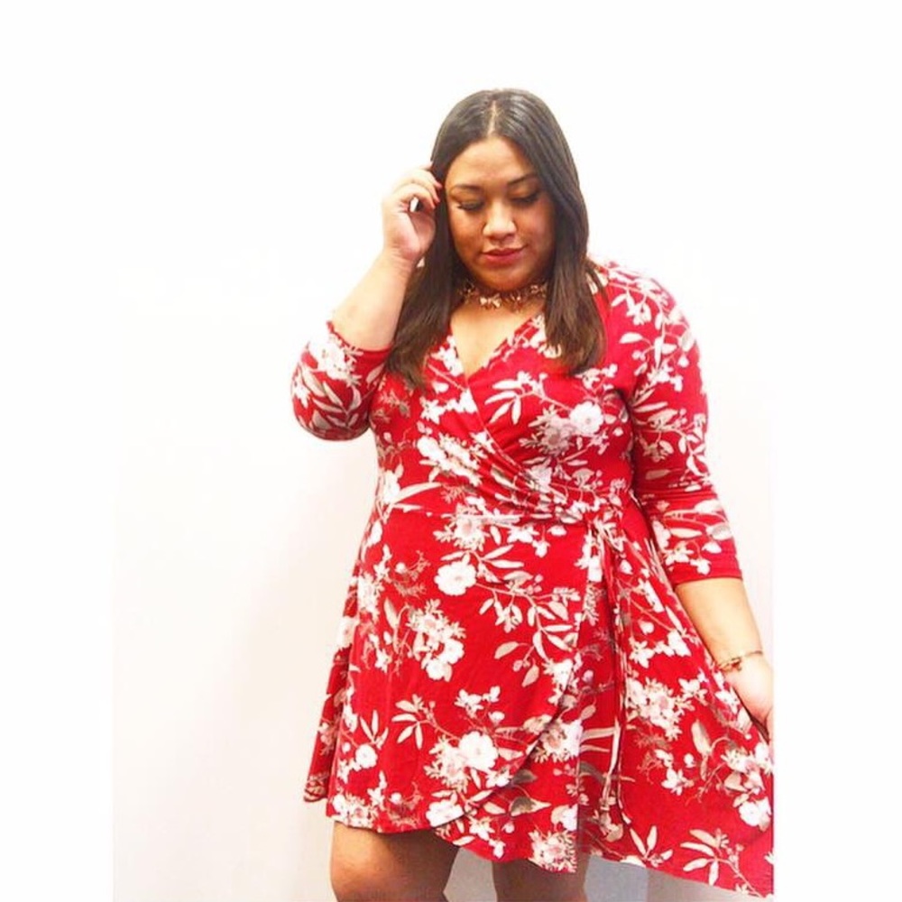 SOLD!!! Red wrap dress from Rue21